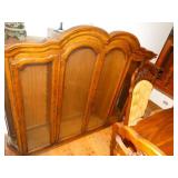 Awesome large solid wood dining room set w/ china cabinet top