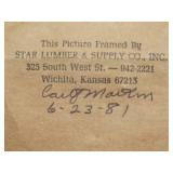 Vintage framed wall art