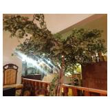 Very large faux tree in planter