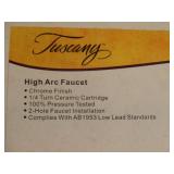 Tuscany high arc faucet set in box