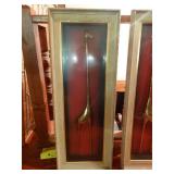 2 framed giraffe shadow boxes