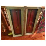 2 framed giraffe shadow boxes