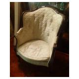 Antique wood frame chair