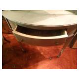 Wood corner shelf w/ drawer