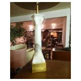 Amazing MARBLE table lamp w/ shade