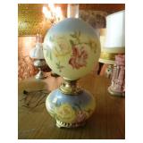 Awesome RARE & beautiful table lamp- converted to electric