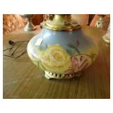 Awesome RARE & beautiful table lamp- converted to electric