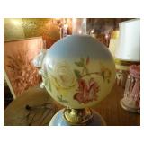 Awesome RARE & beautiful table lamp- converted to electric