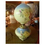 Awesome RARE & beautiful table lamp- converted to electric