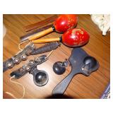 Hand held musical instruments