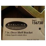 Lot of 7" deco shelf brackets