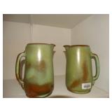 2 Frankoma pitchers