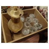 Vintage glass water set