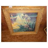 Vintage framed wall art