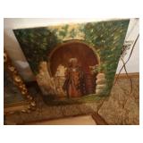 Several pieces of framed artwork