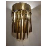 Mid Century wall mount brass lamp