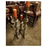 Set of 3 lg candle holders