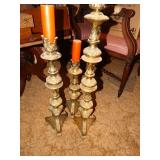Set of 3 lg candle holders