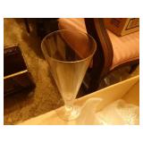 Set of glass goblets