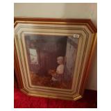 Large 3-d style framed artwork