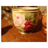 lg hand painted porcelain bowl & other