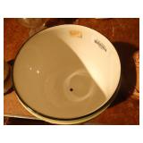 lg hand painted porcelain bowl & other