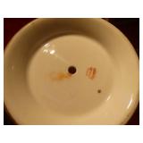 lg hand painted porcelain bowl & other