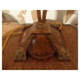 2 bulb metal table lamp