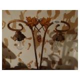 2 bulb metal table lamp