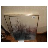 2 framed prints