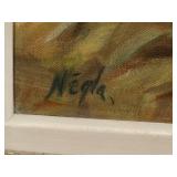 Framed oil on canvas- signed by artist