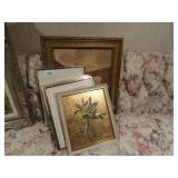 Lot of various wall art