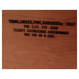 Wood foot locker
