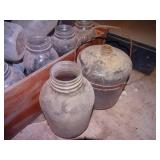 Lot of antique jars