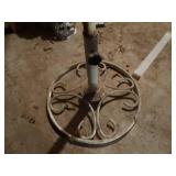 Umbrella base for patio furniture