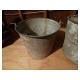 2 old metal pails