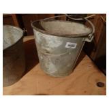 2 old metal pails
