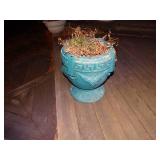 Pair of blue flower pots