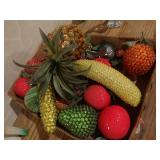 Lot of fancy faux fruit