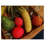 Lot of fancy faux fruit