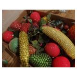 Lot of fancy faux fruit