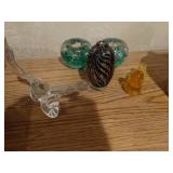 Assorted glass paper weights