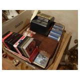 Playing cards, poker chips, automatic card shuffler