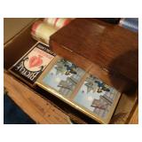 Playing cards, poker chips, automatic card shuffler
