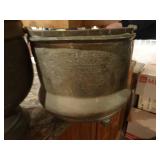 Lot of several brass planters