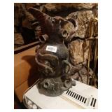 Lg custom made pottery pitcher