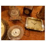 Variety of wall clocks