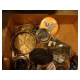 Various belt buckles & pins