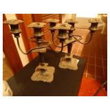 2 heavy candelabras