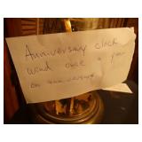 Anniversary clock- wind once a year on anniversary